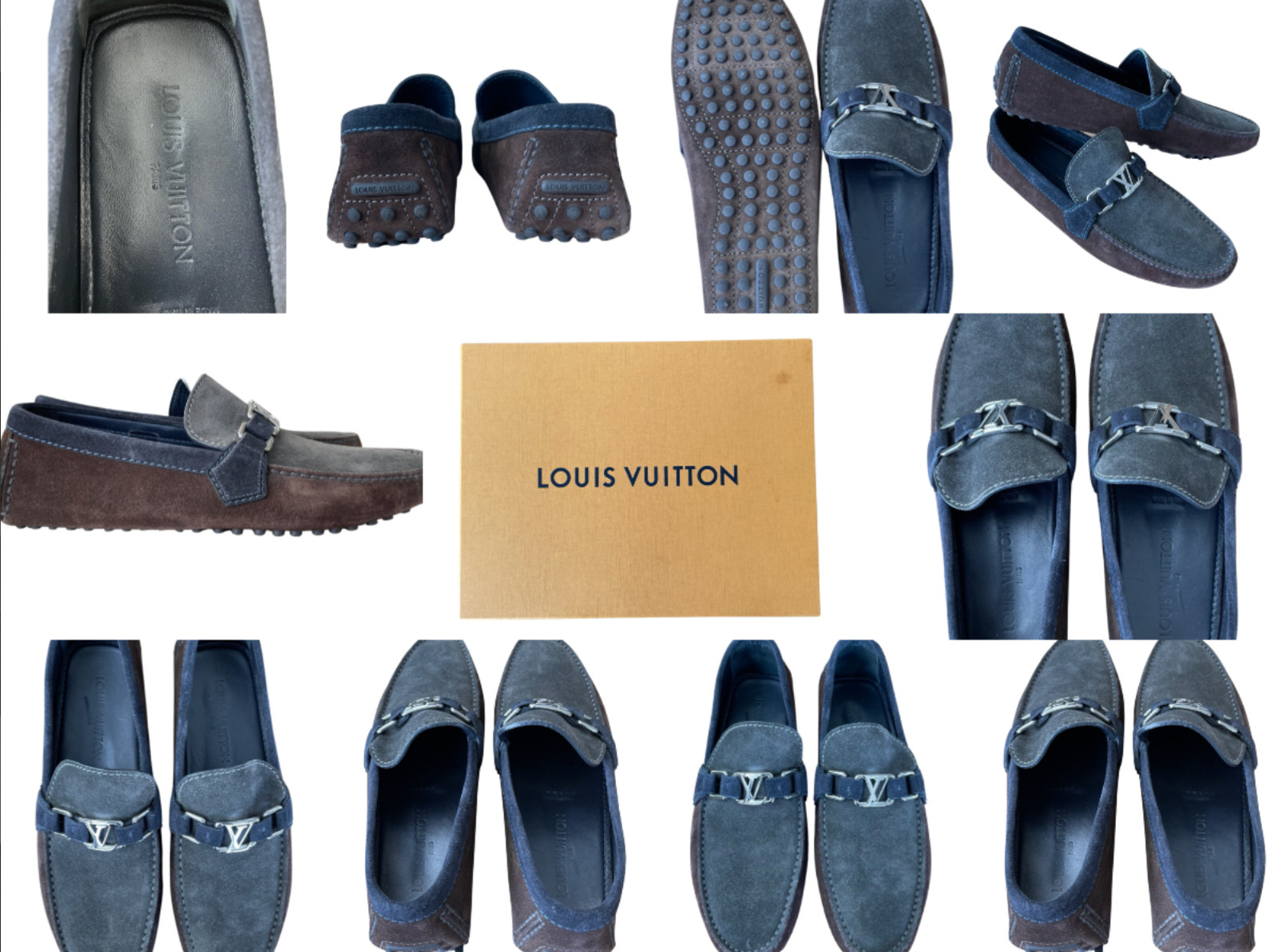 LOUIS VUITTON MENS RARE MOCCASINS SLIPPERS CAR SHOES SNEAKERS SLIP ON SHOES 41 image 7
