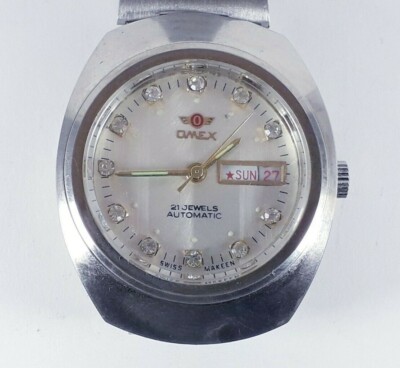 VINTAGE RARE OMEX 21 JEWELS AUTOMATIC SWISS