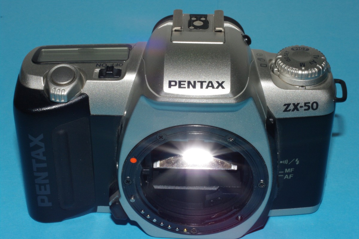 PENTAX ZX-50 film camera body, shutter release cable & manual | eBay