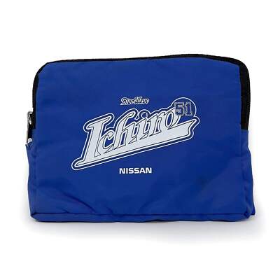 Vintage Nissan Orix Buffaloes Blue Wave Ichiro Suzuki Pouch Backpack
