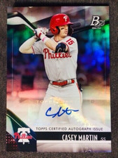 2021 Bowman Platinum Casey Martin Top Prospects Auto Autograph Card