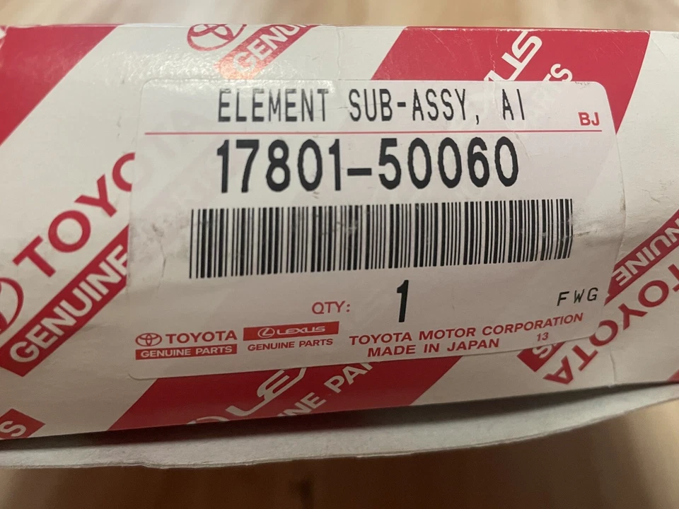 Filtro de aire OEM 17801-50060 LEXUS GENUINO GS300 GS430 GS450H SC430. NUEVO. Foto 4 de 4