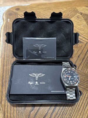 NEW Seestern V3 S407-600T Ceramic Bezel 200m DIVER'S Sport Watch Black Dial