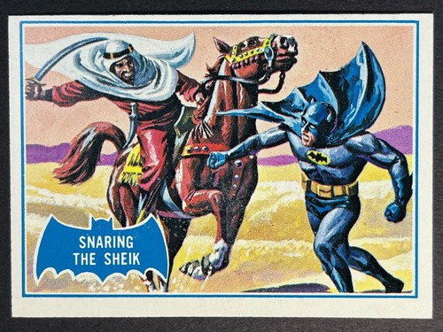 1966 Topps Batman Blue Bat #8B Snaring the Sheik — Raw