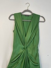 Alexander McQueen Green Silk Maxi Dress