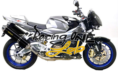 AUSPUFF ARROW ALUMINIUM SCHWARZ HOMOLOGIERTE FÜR APRILIA RSV 1000 / TUONO 1000