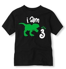 Dinosaur Birthday Shirt, Personalized Dinosaur Birthday Shirt with Age