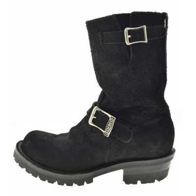 WESCO Suede Leather Black Custom Boss Black Roughout WESCO Suede Leather Black Custom Boss Black Roughout