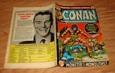 Marvel Comics, CONAN THE BARBARIAN #21 (GD) Monster of the Monaliths! Dec 1972