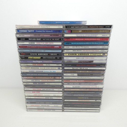 Lot of 55: Wholesale & Bulk CDs w/ Cases and Artwork - Country / Easy Listening