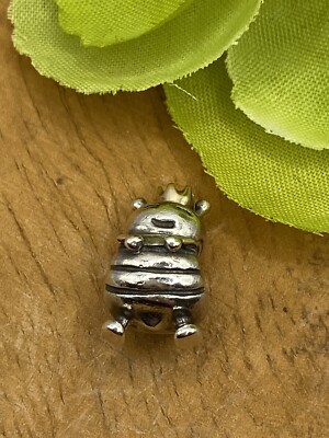 Original Pandora Charm 14 Karat Gold und Silber Bienenkönigin. 790227