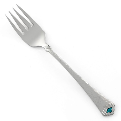 Oneida TESORO TURQUOISE Stainless Hammered Glossy Silverware CHOICE Flatware - Afbeelding 9 van 11