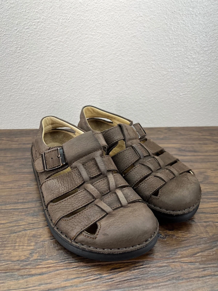 Birkenstock Footprints Madeira Brown Nubuck Leather Fisherman