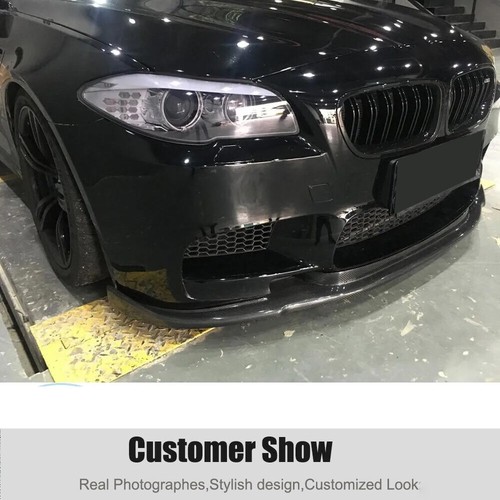 Fit For BMW 5 Series F10 M5 2012-2016 Real Carbon Front Bumper Lip Chin Spoiler - Picture 6 of 12
