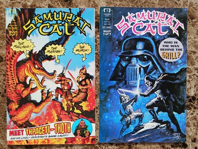 Samurai Cat LOT: 2 VF, 3 VF- (1991 Marvel / Epic Comics) Darth Vader Parody
