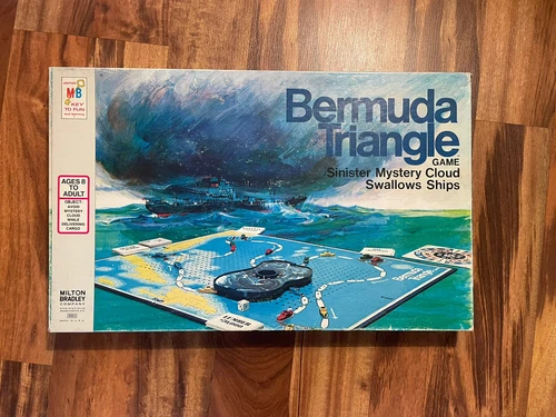 1975 Bermuda Triangle Board Game Vintage Milton Bradley