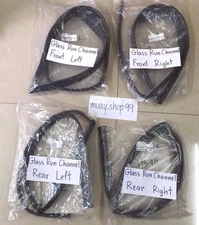 1996-2000 Glass Run Channel Seal Rubber Set FOR Honda Civic 4 Door Weatherstrip