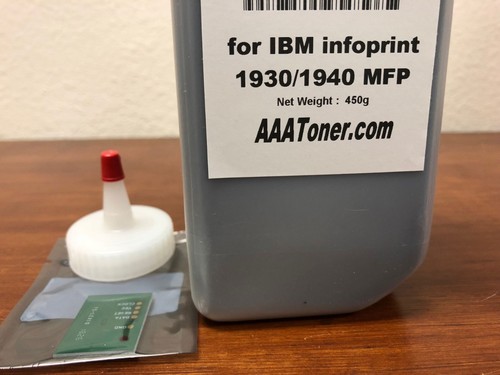 (450g) Toner Refill for IBM InfoPrint 1930, 1940 MFP Printer + Chip (15k) - Picture 2 of 2
