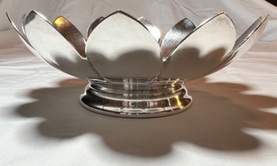1950s REED & BARTON 3002 Silver Plated LOTUS WATER LILY Bowl Two