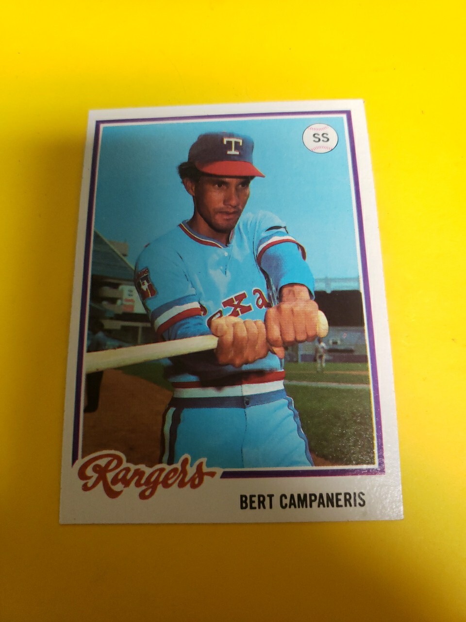 1978 Topps Burger King Restaurant Texas Rangers Bert Campaneris #14