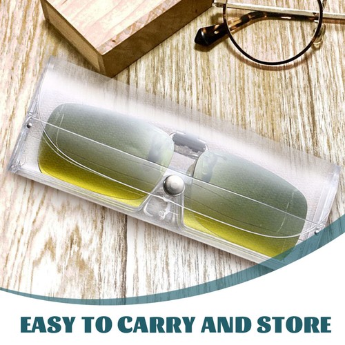 10 PIEZAS Estuches para Anteojos Plástico Transparente Caja Protectora Botón Gafas Gafas de Sol - Imagen 5 de 12