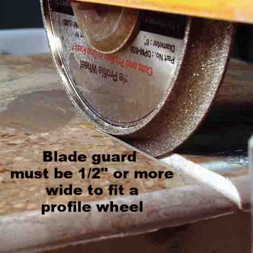 6" 1/2 Profile Wheel for Granite Stone Radius Shape B-Demi Bullnose - Picture 6 of 6