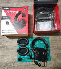 HyperX Cloud II Wired Over-Ear Headset Black/Red USB Control Box Detachable Mic