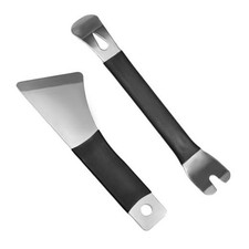 2PCS Auto Trim Removal Tool Set, Heavy Weight Metal Pry Boards Door Panel 2pcs