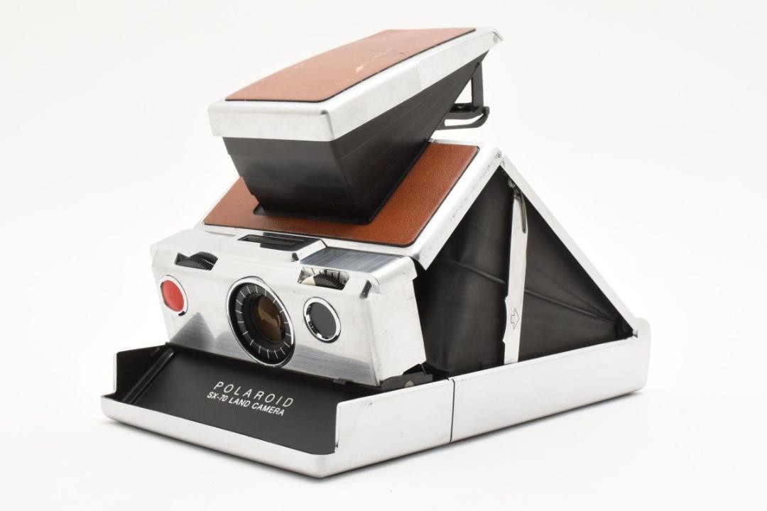 Rare Polaroid SX-70 Instant Camera with Leather Case AA3676