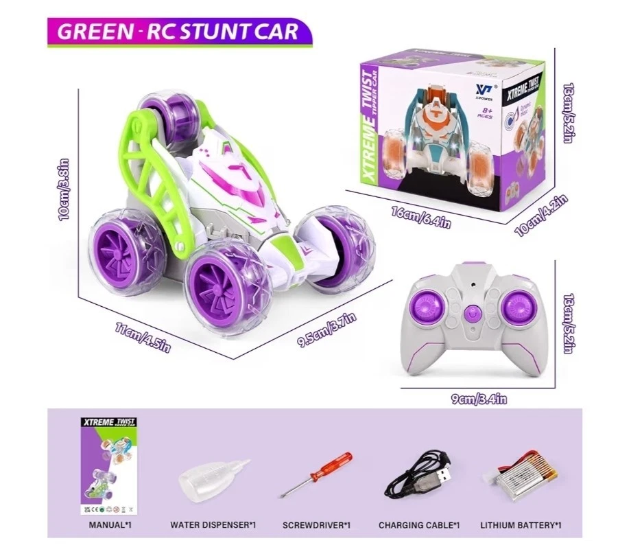 1:14 Auto telecomandata Tutto Terreno Anfibio,4WD 360°Rotazione Stunt,con LED - Immagine 2 di 4