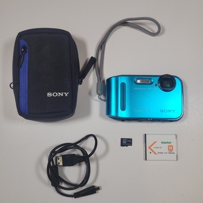 【美品】SONY Cyber-shot DSC-TF1 ブルー　動作確認済 Sony Cyber-shot DSC-TF1 Blue 16.1MP Waterproof Digital Camera