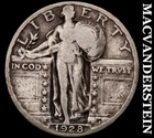 1928 Silver Standing Liberty Quarter - Scarce  Better Date  No Reserve  #J7965