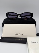 Gucci Sunglasses GG1680S 002 Black Grey Silver stones 52 17 140 w case