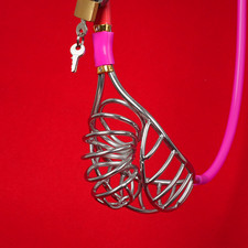 90-120cm Waist Invisible Stainless Steel Chastity Belt Cage Sissy Men Bondage SM