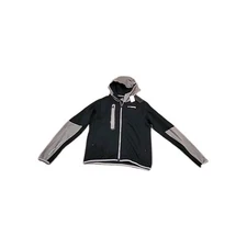 RAWGEAR Mens M Pro Tech Track Full Zip Hoodie Grey Black NWT Jacket Pocket