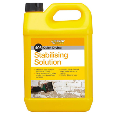 Everbuild 406 schnelltrocknende Stabilisierungslösung - klar - 5 Liter 5ltr, weiß 