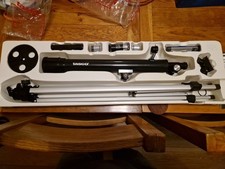 Nearly New - Tasco 56TN Refractor Telescope all Parts, Instructions And Box