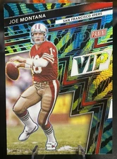 2025 Panini National VIP Gold Pack Joe Montana Baja Tiger Stripe Prizm