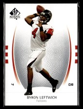 2007 SP Authentic #14 Byron Leftwich Card Atlanta Falcons
