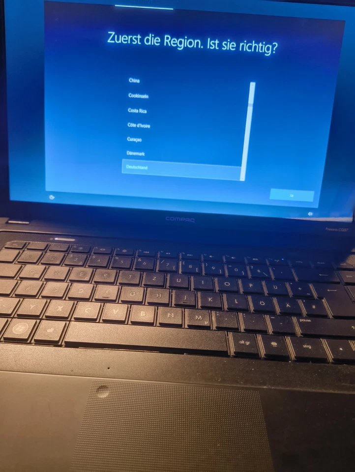 HP Presario CQ57 , AMD E 450, 8GB RAM, 320GB, Win 10, inkl. Netzteil - Bild 3 von 4