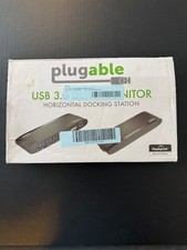 PLUGABLE USB 3.0 Dual Monitor Horizontal Dock Docking Station UD-3900H