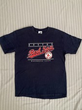 VTG Boston Red Sox Baseball T Shirt Mens Size M Dark Blue Short Sleeve