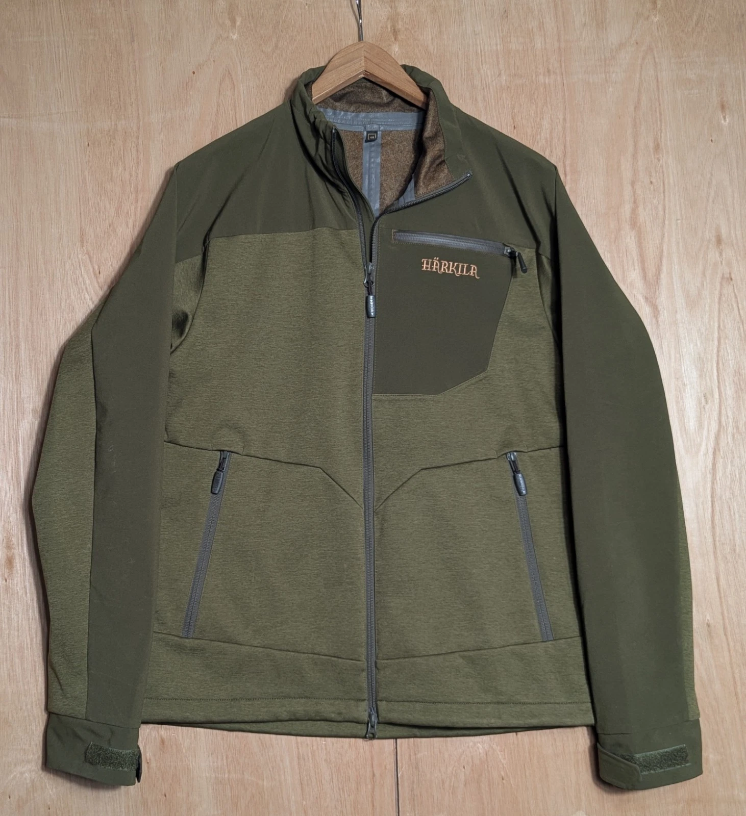 Harkila Agnar Hybrid Jacket Willow Green Size 48 Medium Softshell Resistent