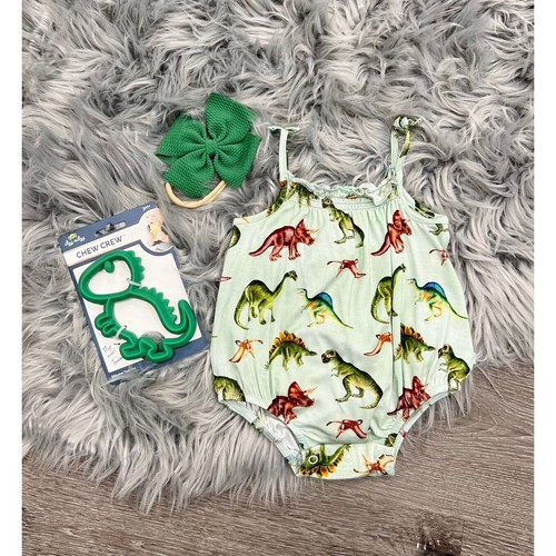 Posh Peanut Buddy Sleeveless Dino Romper 18/24month