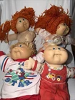 Vintage Cabbage Patch Doll Lot (4) Strawberry Girl Red Hair, Baby