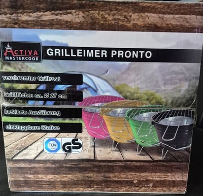 ACTIVA Grilleimer Pronto, Feuerkübel, Festival, Park, Camping, Gelb