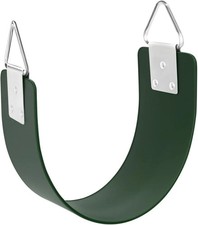 Swing Seat with Metal Triangle Ring 30.4 x 5.9 Inch Heavy Duty Swing Set Green