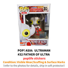 Funko POP  ASIA  ULTRAMAN  #32  FATHER OF ULTRA  With poplife stickers