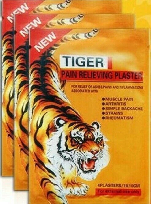Tiger Pain Balm Relief Plaster Patches 15 Packs = 60 patches  7x10cm Patches - image 2 of 4