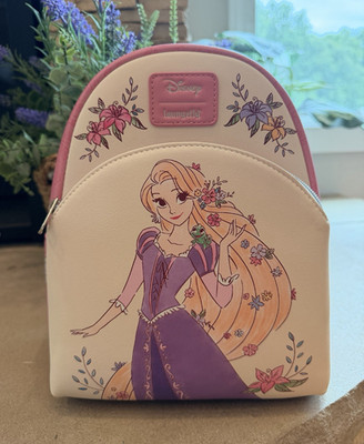Loungefly Disney Princess Tangled Rapunzel Pascal Mini Faux Leather Backpack